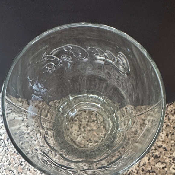 Coca-Cola 6” Embossed Clear Glass - Picture 3 of 4